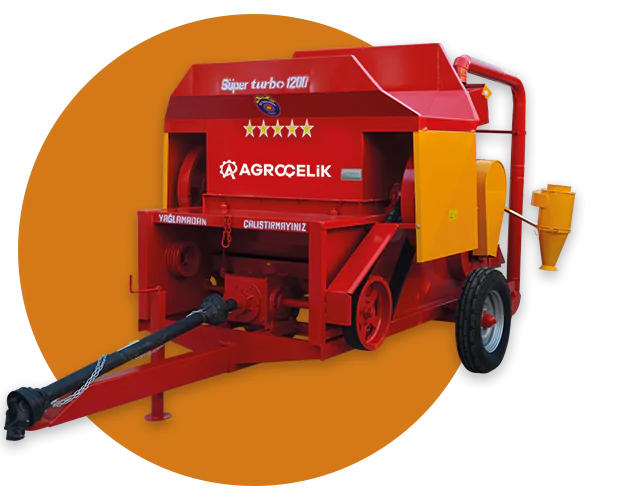 آلة ثريشر مع علبة تروس وسكاك